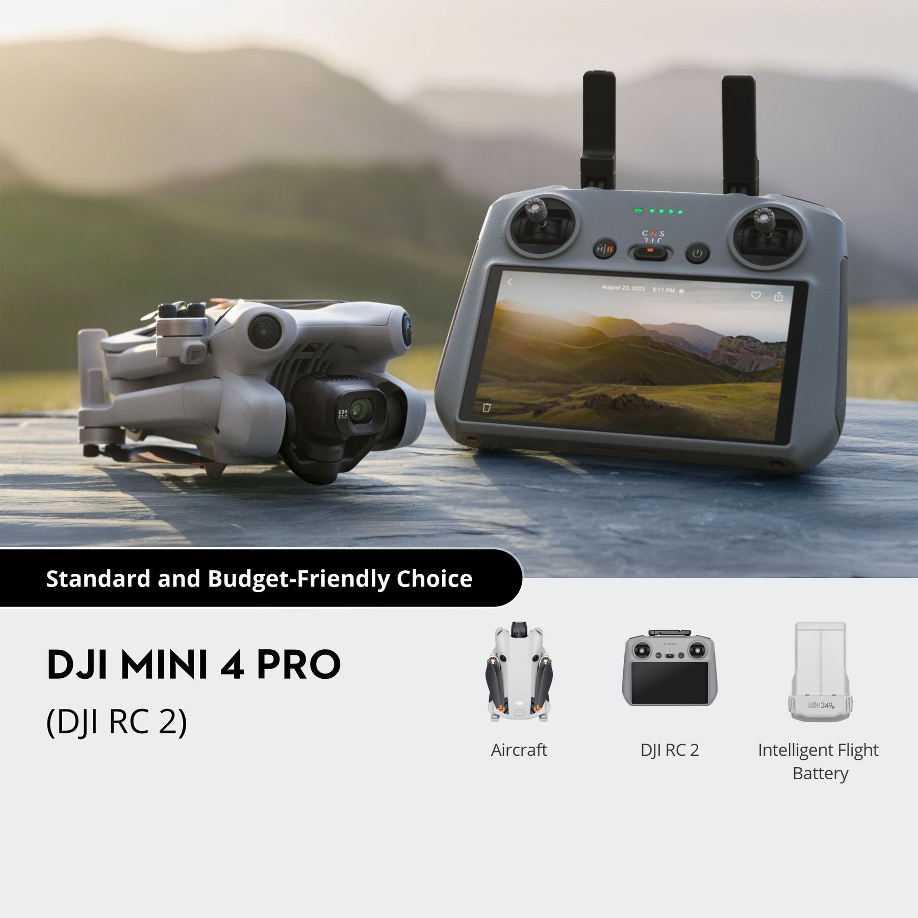 drone dji mini 4 pro rc2